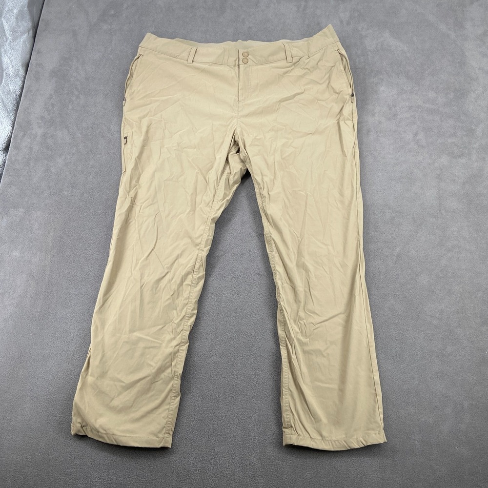 ZeroXposur Austin Lined Stretch Pants Womens 2XL Chestnut High Rise Straight Leg